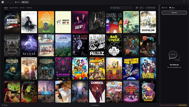 Epic Games Launcher Preview ganha suporte ao Linux e se torna mais utilizável para PC gamers