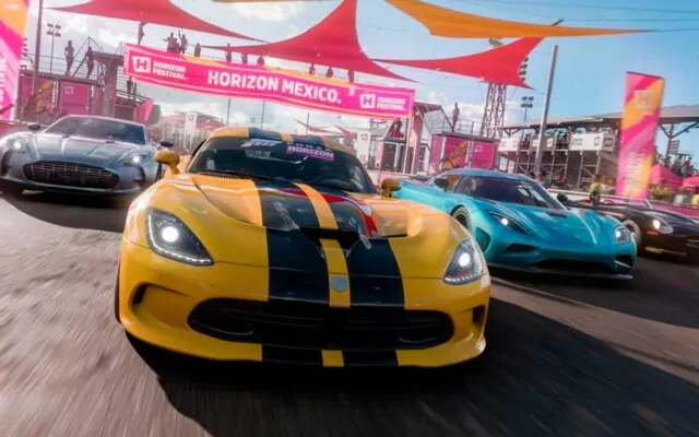 Arte promocional de corrida no PlayStation