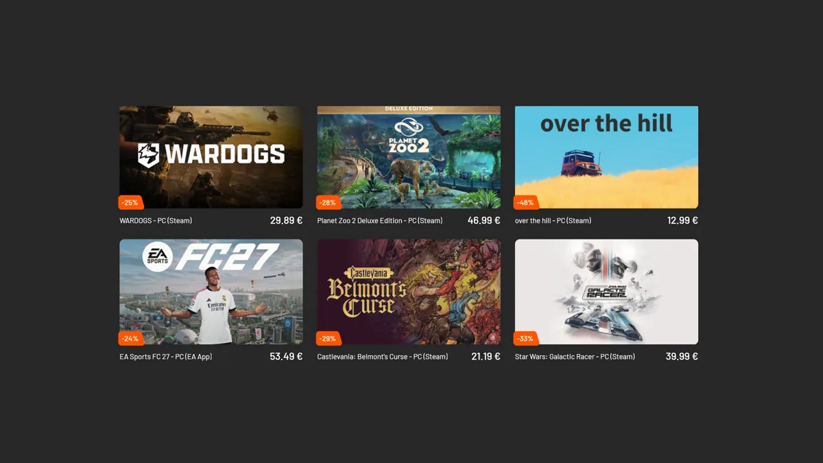 Arte promocional de ofertas da Instant Gaming