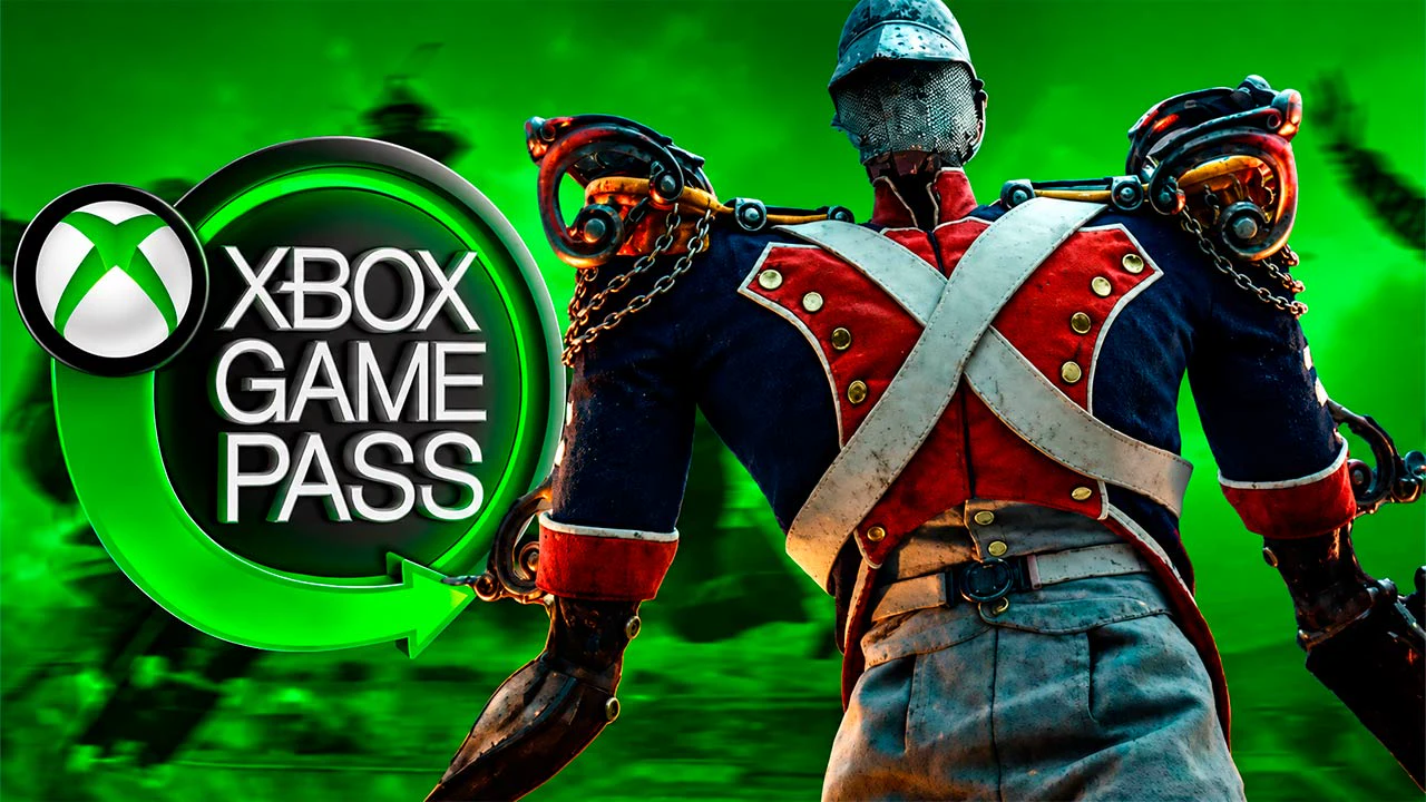 Arte promocional do Xbox Game Pass com Battlefield 6, Valor Mortis e Deep Dish Dungeon